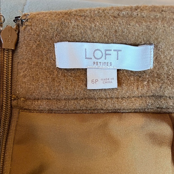 LOFT Brown A-Line Skirt - Picture 2 of 4
